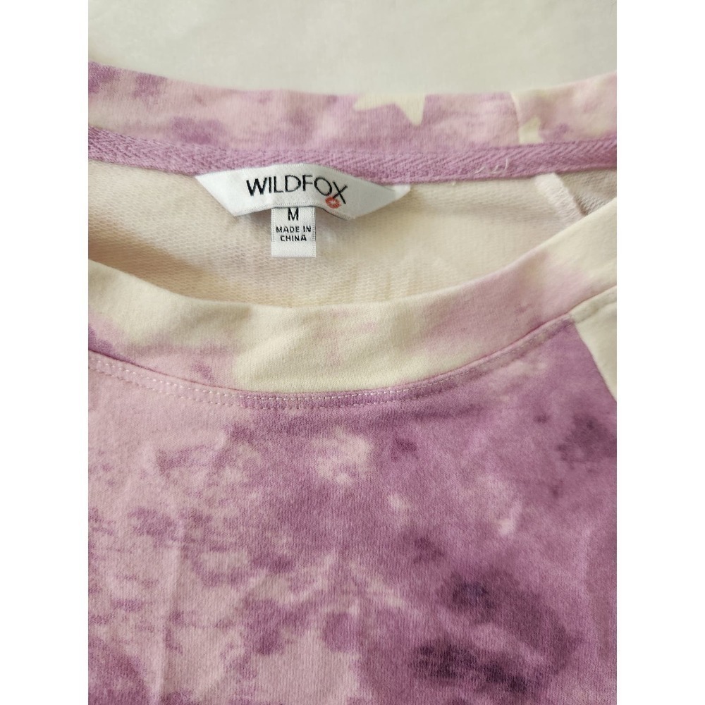 Wildfox tie-dye Cropped sweatshirt star print sz m Boho Festival Soft - Picture 3 of 8